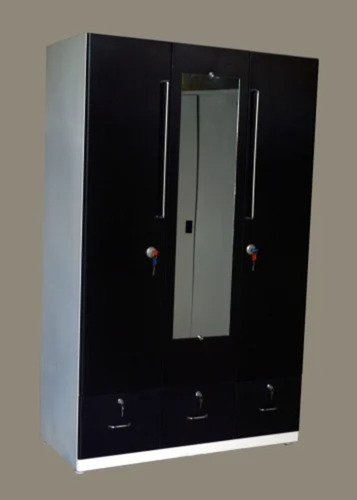 Three Door Mild Steel Almirah