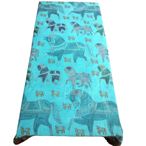 Blue Handmade Embroidery Work Bedspreads