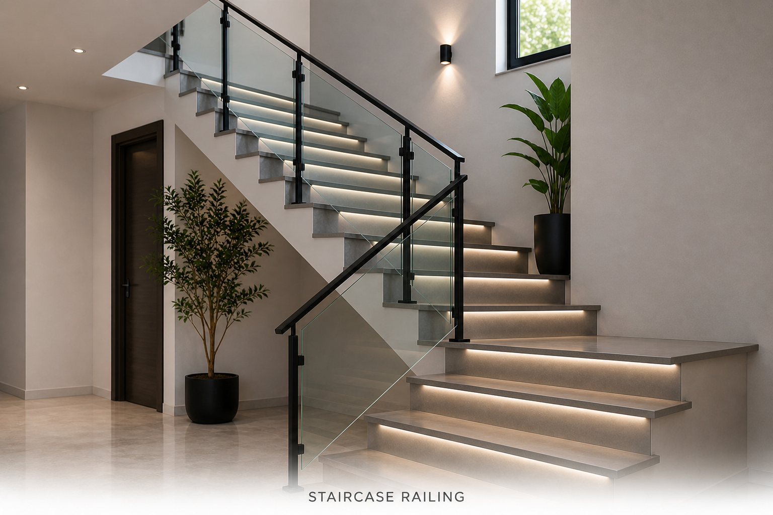 Staircase Glass Railing