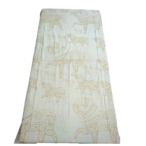 White Handmade Embroidery Work Bedspreads