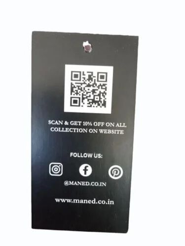 Black Clothes Hang Tags