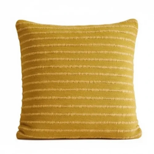 Corded Striped Cotton Cushion Cover