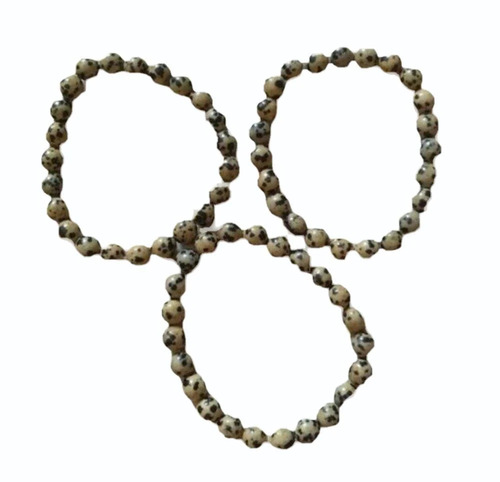 Dalmation Jasper Bracelets - Feature: Unique Spot Pattern
