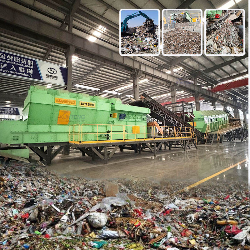 Domestic Waste Paper Waste Clothing Waste Air Screening Machine - Capacity: 100 T/Hr