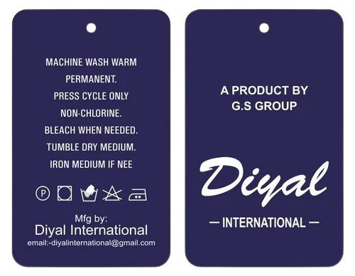 Garment Printed Tag
