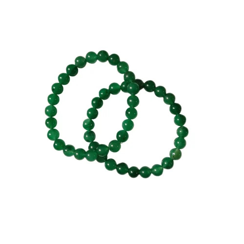 Green Agate Bracelet - Feature: Smooth Finish