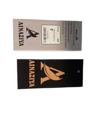 Multicolor Garment Printed Tag