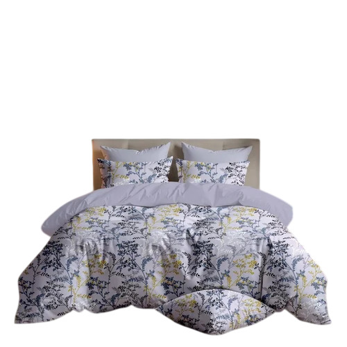 Multicolor Glace Cotton Printed Bed Sheet Set