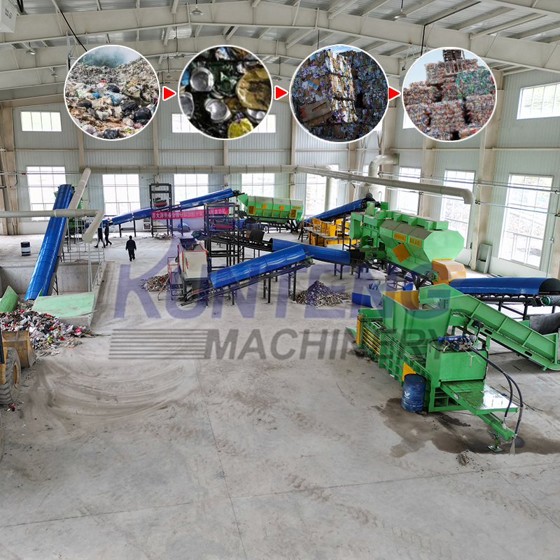 Plastic Waste Post War Solid Waste Sorting And Treatment Machine