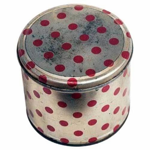 Round Metal Tin Container