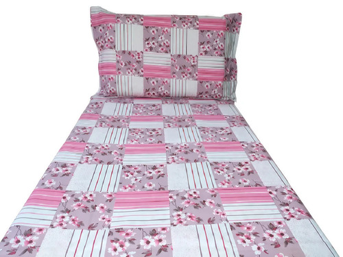 55x90 इंच का कपास सिंगल बेडशीट जिसके साथ 1 त pillow कवर है