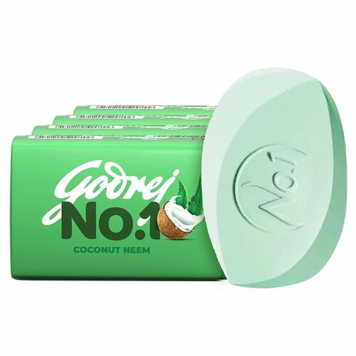 Godrej No.1 Coconut & Neem Soap 150g X 4