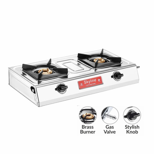 Lpg Gas Stove 2 Burner Stainless Steel Supreme