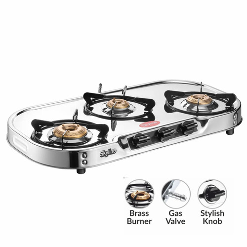 Lpg Gas Stove 3 Burner With Jumbo Burner
