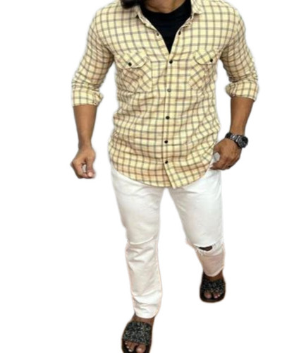 Men Check Shirt