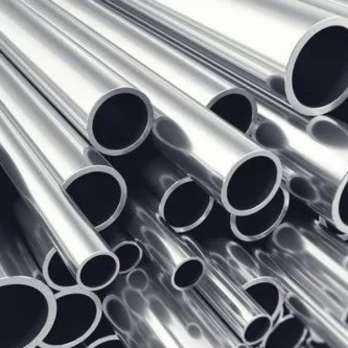 Silver Round Steel Pipe