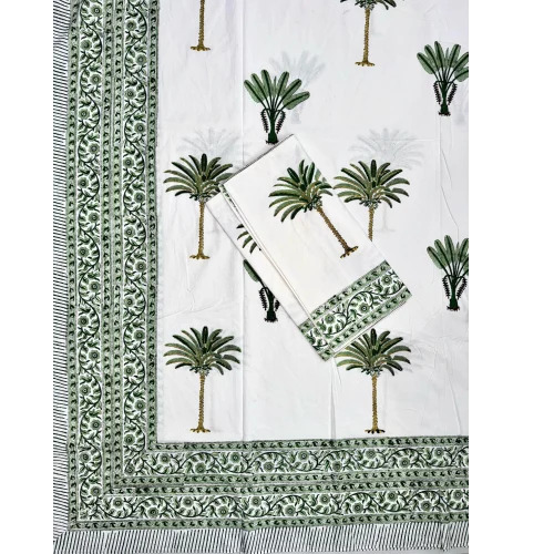 108x108 Hand Block Printed Bedsheet