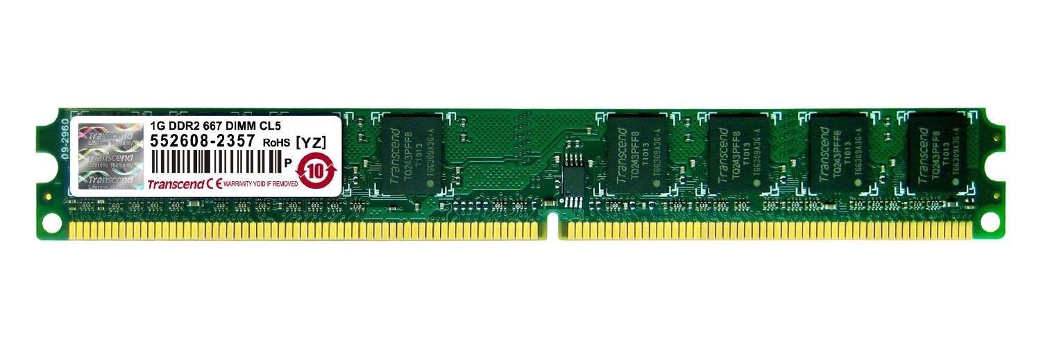 1GB DDR2 Desktop RAM PC2 Transcend 240 Pin DIMM