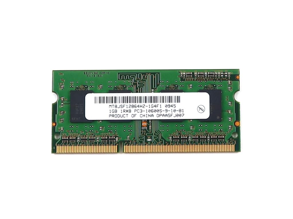 1Gb Ddr3 Laptop Ram Pc3 Micron 1333Mhz 204 Pin So Dimm Non Ecc Memory Module - Size: 1 Gb