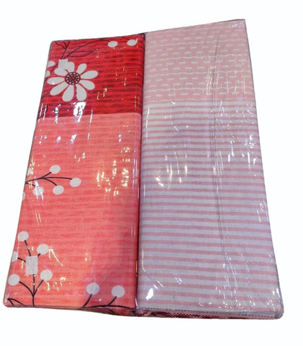 Aqua Double Printed Cotton Bedsheet