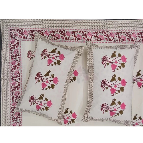 Cotton Printed Double Bed Sheet Set