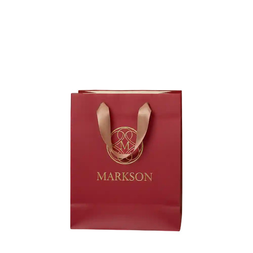 Personalised Paper Bags With Ribbon Handle - Coating Type: Matt Or Gloss