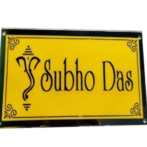 Yellow Name Plates