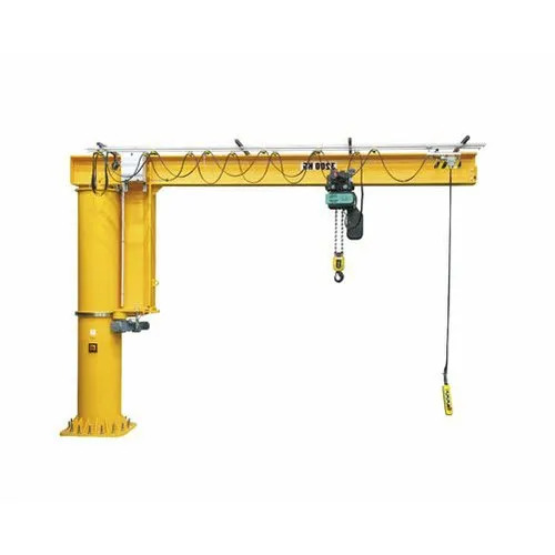 Yellow Pillar Jib Crane