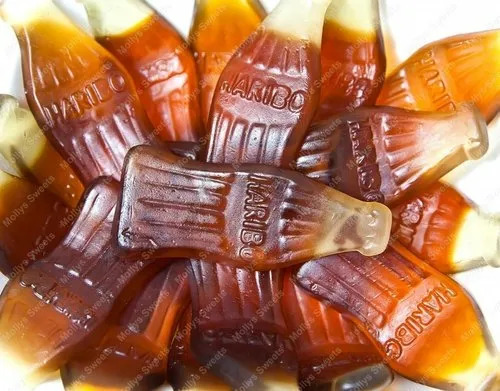 Giant Cola Bottle Jelly Candy - Fat Contains (%): 1