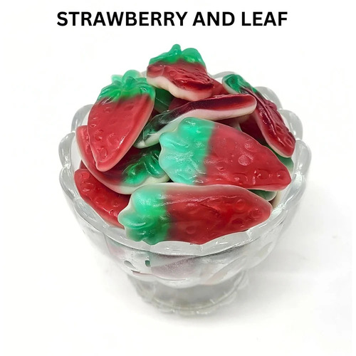 Premium Strawberry And Leaf Candy - Fat Contains (%): 1