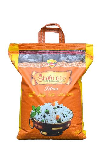 10Kg Shahi 615 1121 Silver Parboiled Basmati Rice - Admixture (%): 0.2