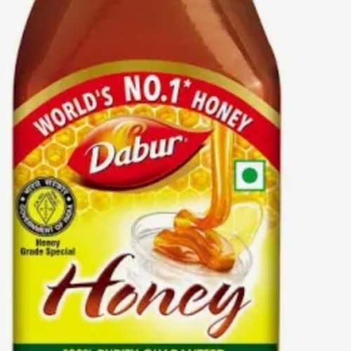 Dabur Honey - 500g Glass Jar Liquid Multiflora Honey, Pasteurised | Grade A, Food & Sweetener Usage