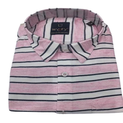 Men Cotton Line Shirt