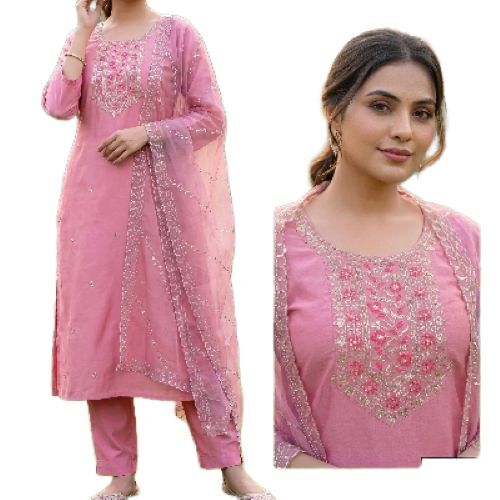 Roman Silk Ladies Suit Set