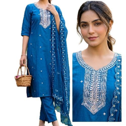 Three Piece Roman Ladies Silk Suit Set