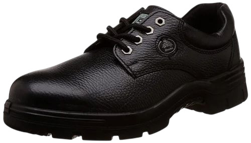 Black Leather Safety Shoes