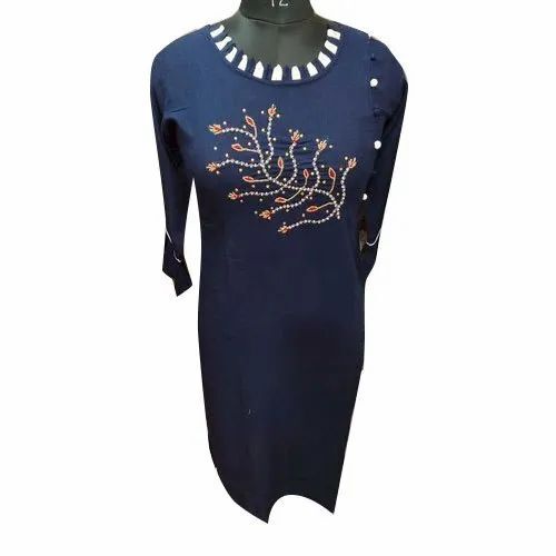 Stone Work Rayon Kurti