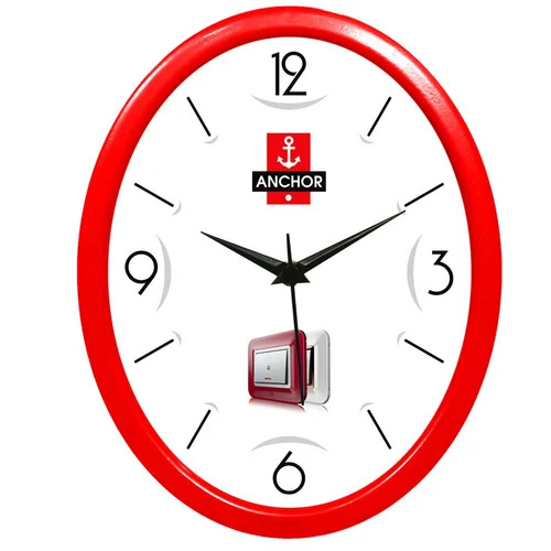 10 To 16 Inch Round Shape Wall Clock - Features: Durable Plastic Body