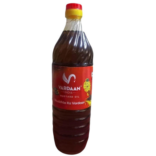 1Ltr Vardaan Kachi Ghani Mustard Oil - Grade: A