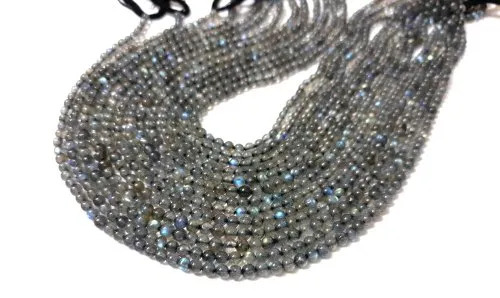 Grey Labradorite Round Beads - Beads Material: Stone