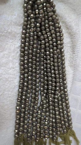 Grey Pyrite Faceted Beads - Beads Material: Stone