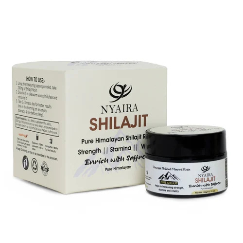 Jar Pack Ayurveda Shilajit - 20g Jar, Paste | Grade A, 100% Purity, Fulvic & Humic Acid, For Men & Women