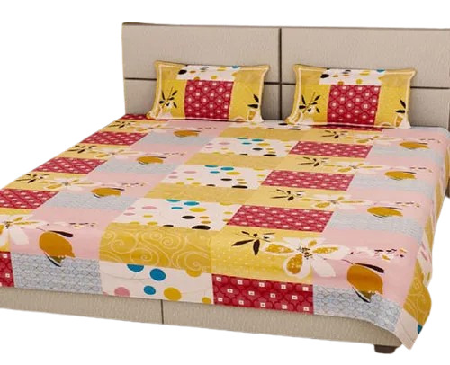 Multicolor Cotton Double Bed Sheet