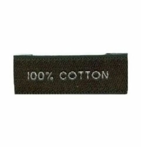 Rectangular Black Woven Shirt Label