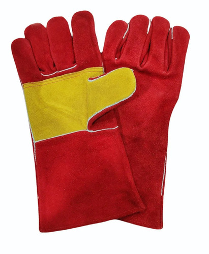 Red Asbestos Safety Gloves - Design: Full Finger