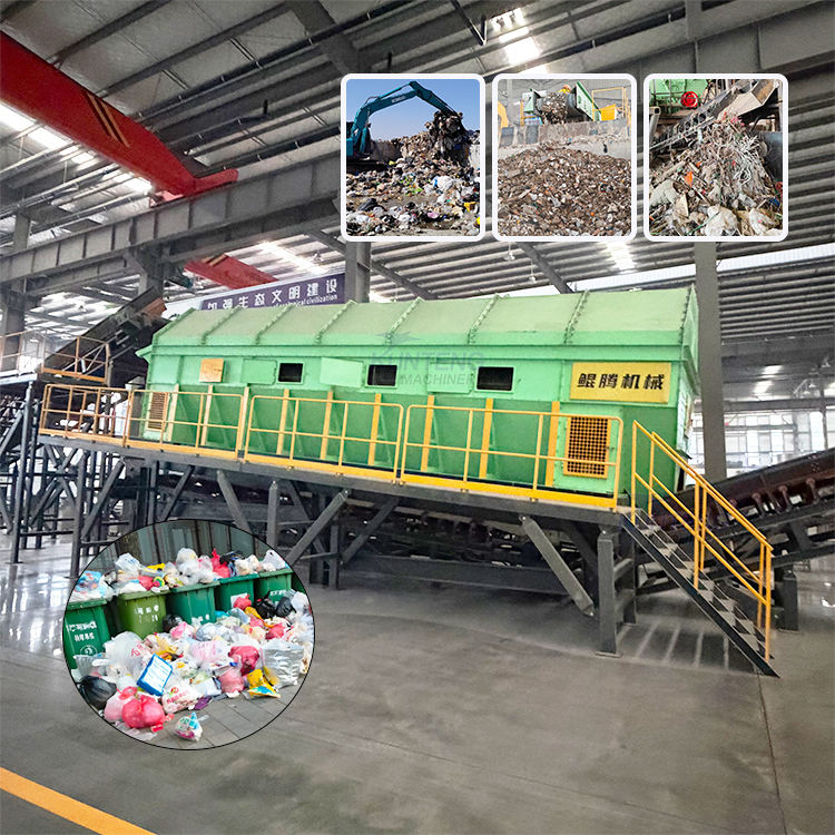 Urban Solid Waste Garbage Drum Screening Sorting Machine - Capacity: 100 T/Hr