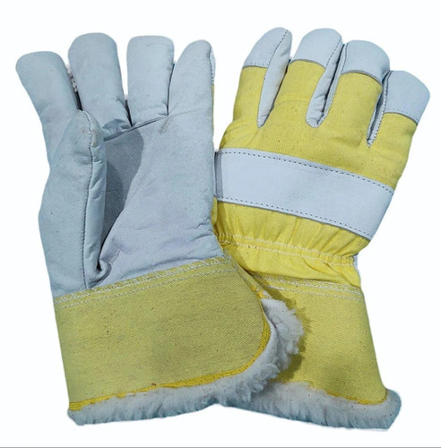 Yellow Natural Canadian Asbestos Glove - Design: Full Finger