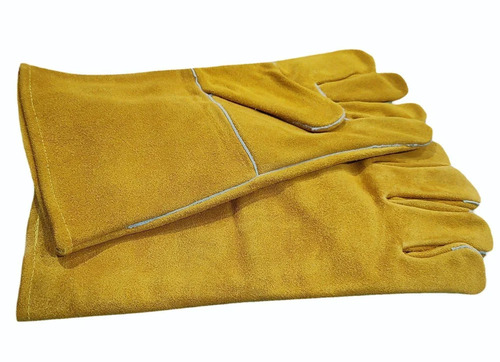 Yellow Welding Asbestos Gloves - Design: Full Finger