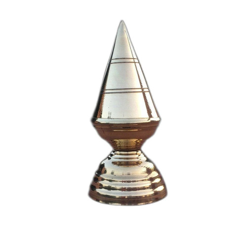 15 Inch Brass Shikhar Kalash - Color: Golden