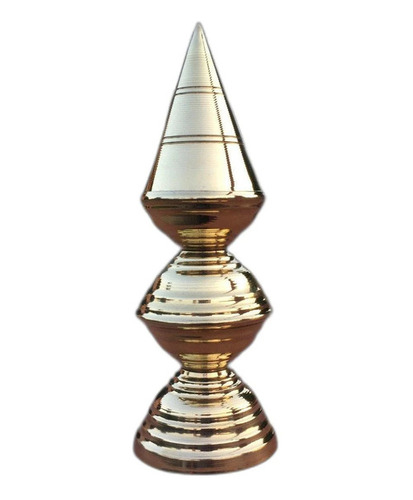 20-Inch Brass Shikhar Kalash - Color: Golden